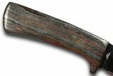 Knife With Tiger Iron Inlays #370848-4